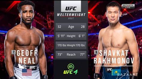 GEOFF NEAL VS SHAVKAT RAKHMONOV FULL FIGHT UFC 285 YouTube