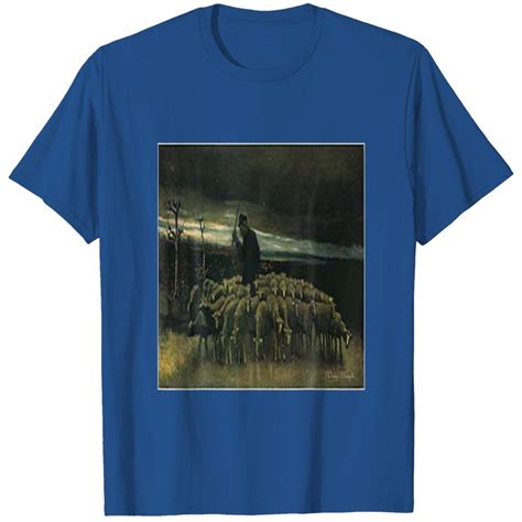 Shepherd With A Flock Of Sheep Van Gogh Paint T Shirt Sold By Glory