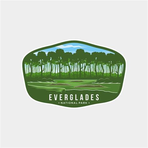 Illustration Du Logo Du Patch Embl Me Du Parc National Des Everglades