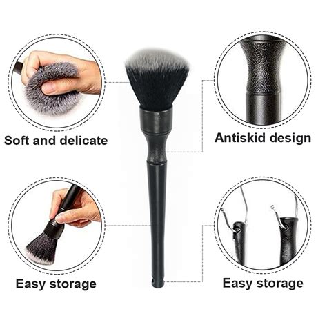 Harko Kuas Pembersih Mobil Interior Car Detailing Brush Nylon Pcs