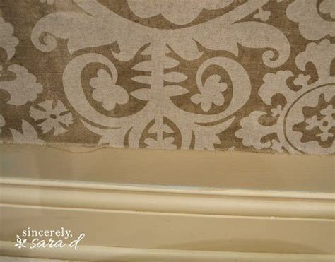 Starched Fabric Wall Sincerely Sara D Home Decor Diy Projects