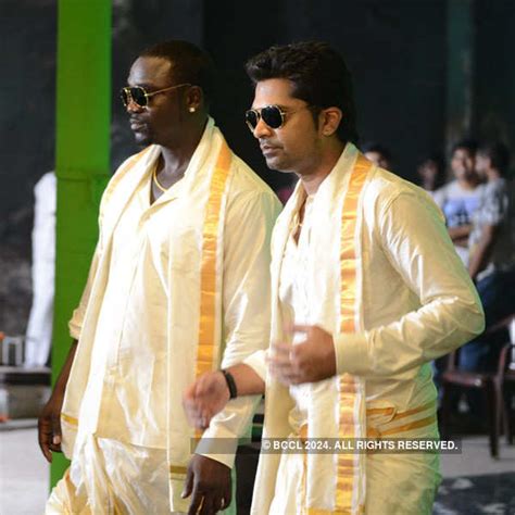 R B Singer Akon With Actor Simbu During The Shoot For Music Video Of