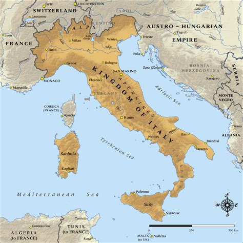 Map of the Kingdom of Italy in 1915 | NZHistory, New Zealand history online