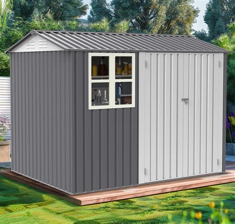 Novobey Storage Shed 6 X 8 FT Tool Sheds With Window | Wayfair