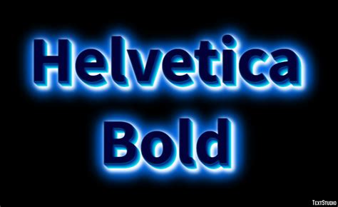 Helvetica Bold Text Effect and Logo Design Font