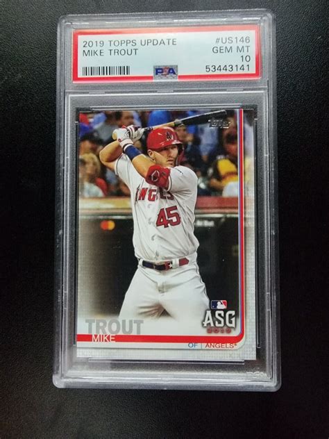 Topps Update Mike Trout All Star Game Ed Us Psa Gem Mt Ebay