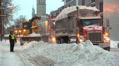 Montreal Snow Removal Almost Complete Montreal Cbc News