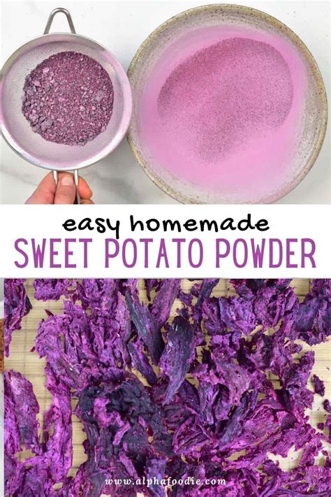 How To Make Ube Powder Purple Sweet Potato Powder Alphafoodie