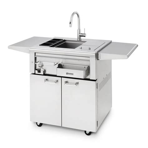 Lynx 30 Inch Freestanding Cocktail Station With Sink And Ice Bin Cooler