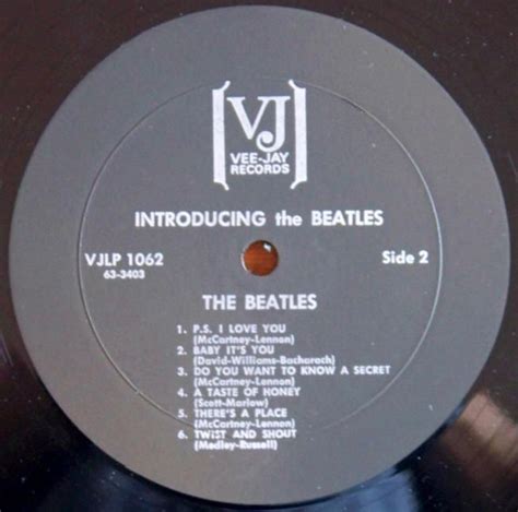 Introducing The Beatles Vee Jay Records Introducing The Beatles The