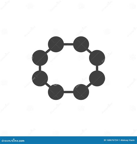 Rhombic Sulfur Molecular Geometry Vector Icon CartoonDealer