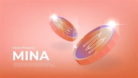 Mina Protocol MINA Coin Cryptocurrency Concept Banner Background