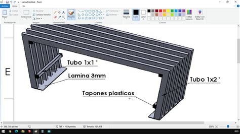 Sketchup Creando Una Banca P Blica Con L Neas Gu A Y Transportador