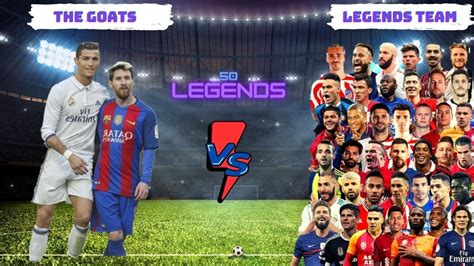 Messi And Ronaldo 🐐 🆚50 Legends Mbappemaradonapeleronaldinhohaaland