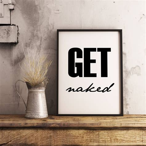 Get Naked Print Get Naked Decor Get Naked Bathroom Art Get Etsy