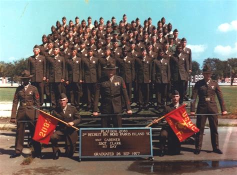 1970 79 MCRD Parris Island 1977 MCRD Parris Island Platoon 2083 The