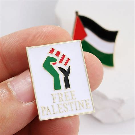 X Palestine Palestinian Flag Pin Badge Lapel Free Palestine National