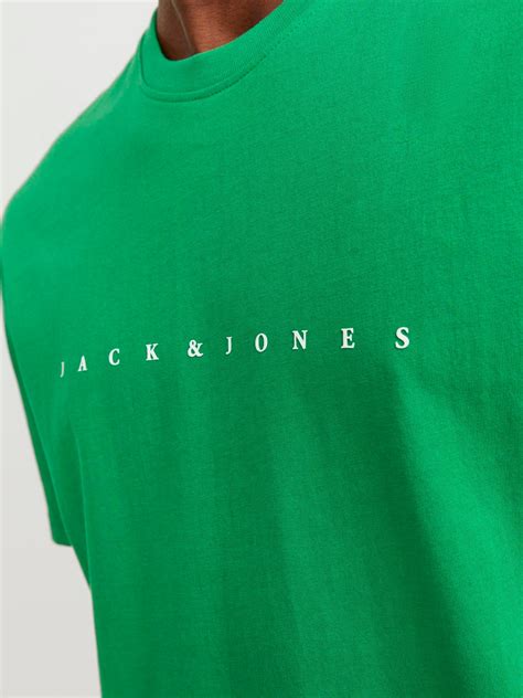 Logo Crew Neck T Shirt Medium Green Jack And Jones®