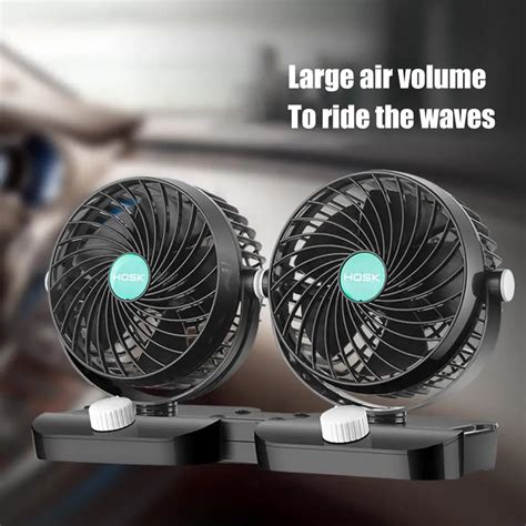 Ventilador Port Til De Doble Cabezal Para Coche Enfriador Autom Tico