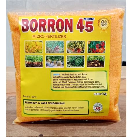 Jual Pupuk Boron 45 Murni Micro Fertilizer 1 Kg Shopee Indonesia