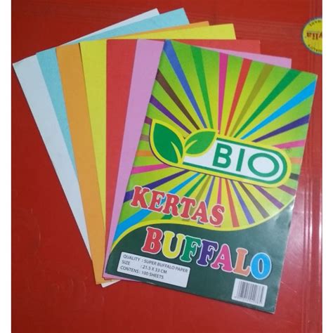 Jual 10 Lembar Kertas Jeruk Karton Jilid Folio Buffalo Shopee Indonesia