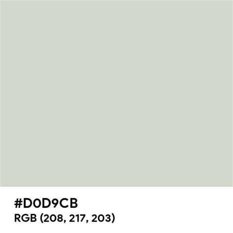 #D0D9CB color name is Light Gray