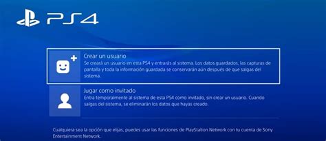 PSN Network PS4Crear una cuenta nueva e Iniciar sesión