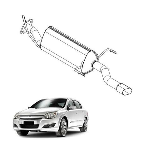 Escapamento Silencioso Traseiro Vectra 2 4 16V 2006 A 2008 Pioneiro