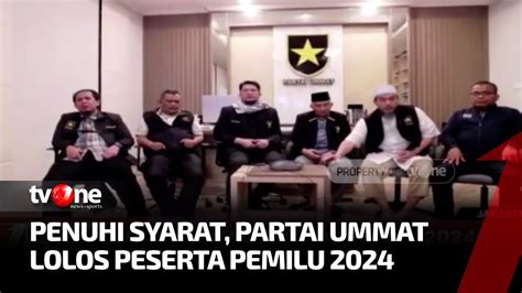 Lolos Verfak Ulang Partai Ummat Besutan Amien Rais Jadi Peserta Pemilu