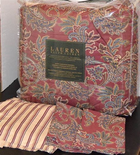 Ralph Lauren Velvet Paisley Quilt