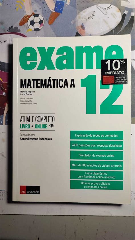 Livro Preparação Exame Matemática A 12ºano Santa Iria De Azoia São