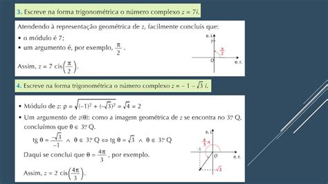 NÚMEROS COMPLEXOS NA FORMA TRIGONOMÉTRICA ppt carregar