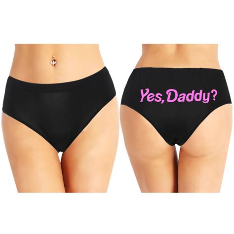 Lingerie Nightwear Women Yes Daddy Underpants Naughty Briefs Knickers