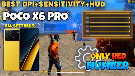 Poco X6 Pro Free Fire Best Dpi Sensitivity Hud Poco X6 Pro Free