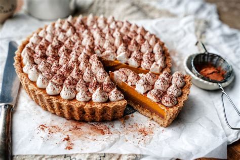 Vegan Chocolate Pumpkin Tart