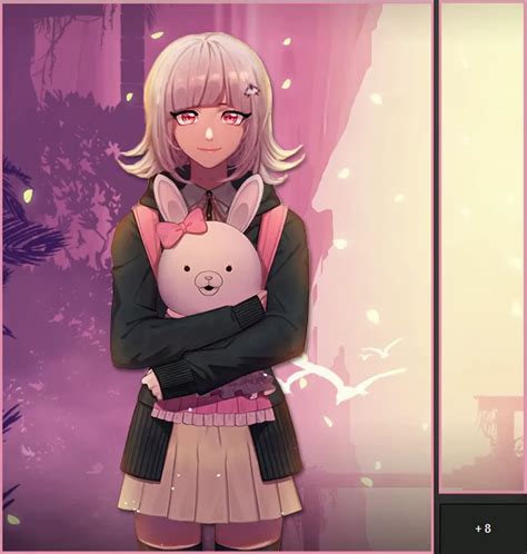 Artstation Chiaki Nanami Animated Steam Artwork