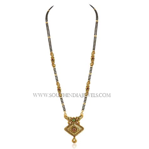 Gold Long Mangalsutra Designs with Price ~ South India Jewels