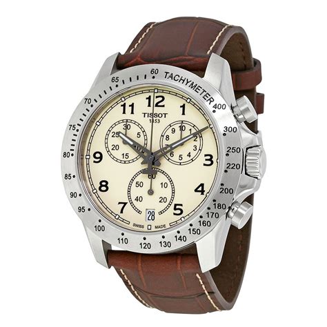 Tissot V Ivory Dial Men S Chronograph Watch T Tissot