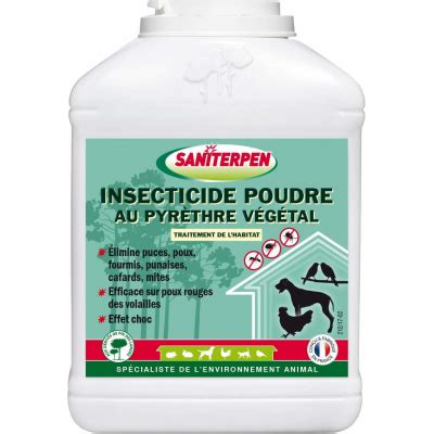 Insecticide en poudre au Pyrèthre Végétal Saniterpen