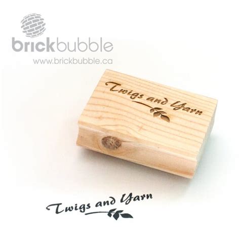 Laser Engraved Custom Rubber Stamps Brickbubble