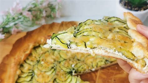 Tarte Ricotta Courgettes Rapide Et Peu Calorique YouTube