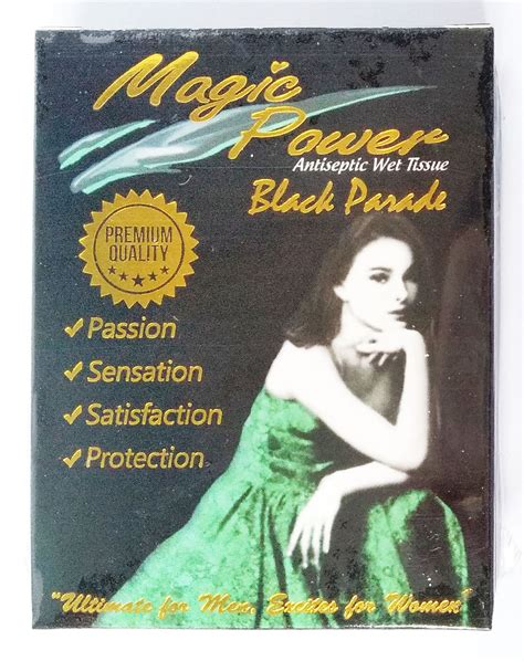 Pcs Magic Power Black Parade Antiseptic Wet Tissue