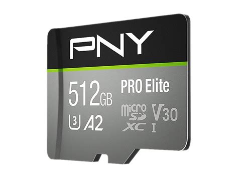 PNY PRO Elite 512GB MicroSDXC Flash Card Model P SDUX512U3100PRO GE