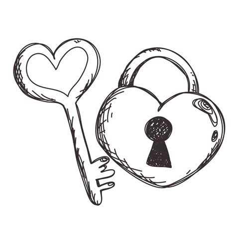 How To Draw A Heart With A Lock