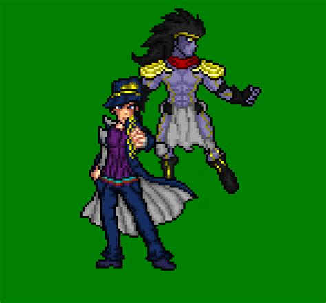 Jotaro And Star Platinum Custom By Kayspriter On Deviantart