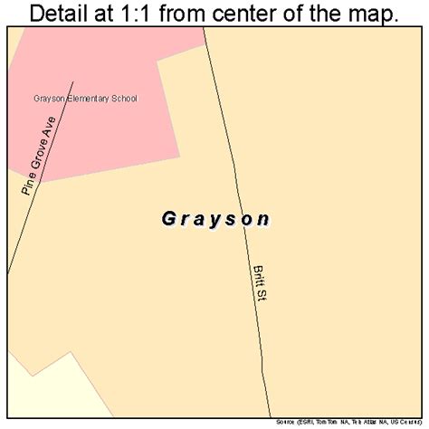 Grayson Georgia Street Map 1334596