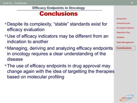 Efficacy Endpoints In Oncology