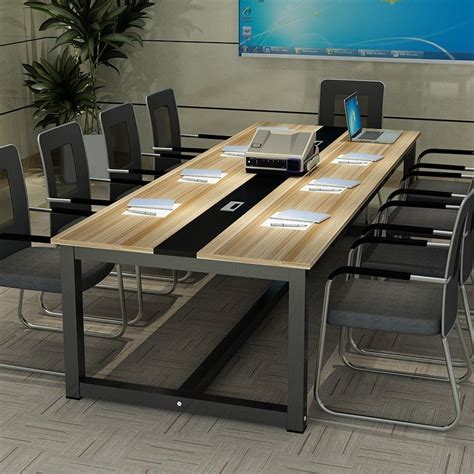 Pre Laminated Particle Board Rectangular Modular Office Conference