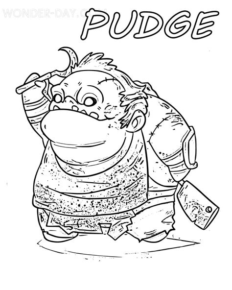 Dibujos De Pudge Dota 2 Para Colorear WONDER DAY Dibujos Para