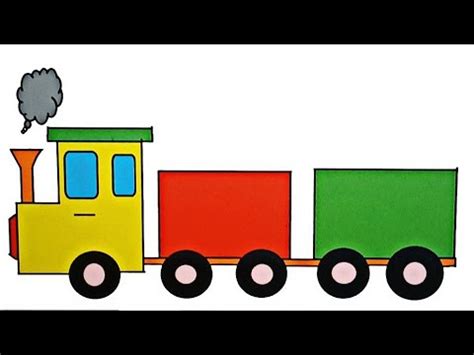 How To Drawing Train Paint Pencil Se Railgadi Ka Chitra Kaise Bahut